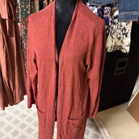 Torrid Rust Open-Front Long Cardigan - Picture 2 of 6